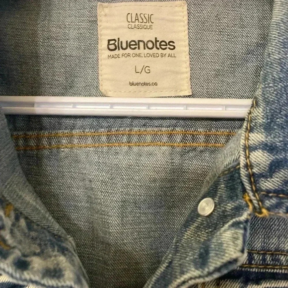 Bluenotes Denim Vest Large - Picture 2 of 4